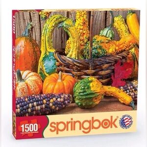 Springbok 1500 Piece Harvest Colors Jigsaw Puzzle - Multicolor